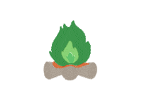 Maine Campfire Sticker by Camp Mataponi