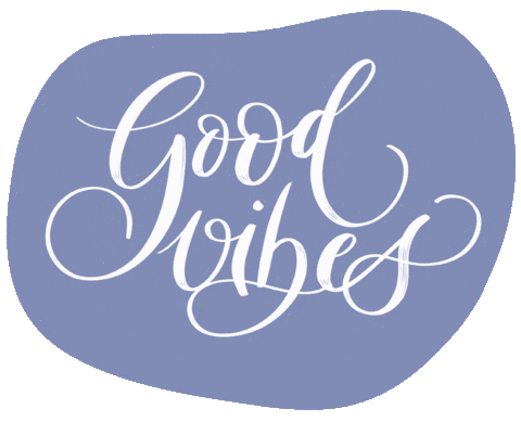 Good Vibes Mood Sticker by Calligrafun