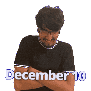 December 10 Sticker