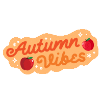 Fall Apple Sticker by NAF! Stuff Limited