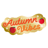 Fall Apple Sticker by NAF! Stuff Limited