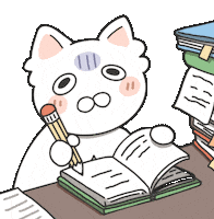 yukisfriends cat kawaii school books Sticker