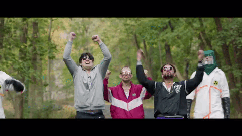 cheering lns214 GIF by truTV's Late Night Snack