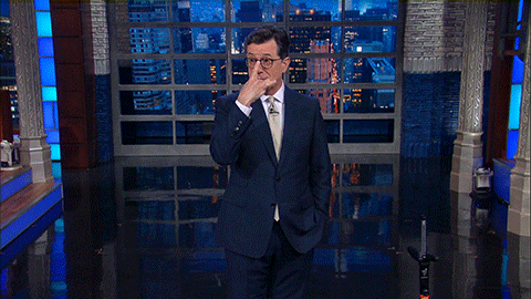stephen colbert glasses GIF by The Late Show With Stephen Colbert