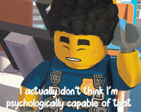 I Cant Do That Lego City GIF
