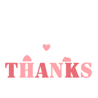 CalirionIllustration heart thank you thanks thanks heart Sticker