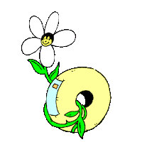 lofihigh flower vintage wheel rubber Sticker