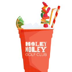 HoleyMoleyGolfClub giphyupload cocktails mini golf putt putt Sticker