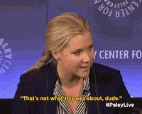 amy schumer GIF by The Paley Center for Media