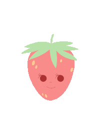 NataliaArizpe pink kawaii glitter strawberry Sticker