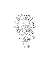 jessicabadofsky flower dead death plant Sticker