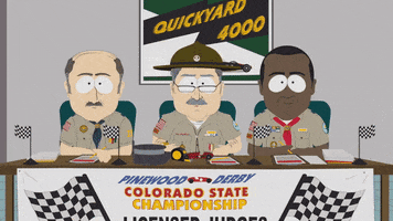 measuring pinewood derby GIF by South Park 