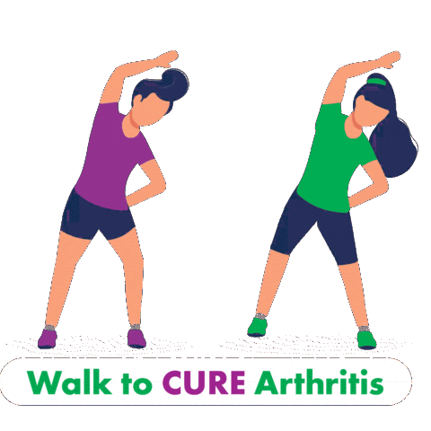 Yoga Walk Sticker by Arthritis Foundation