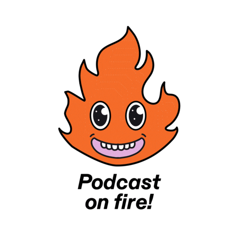 Fire Podcast Sticker by Podimo
