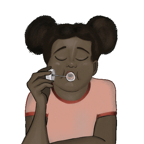 Blowing Bubbles Sticker