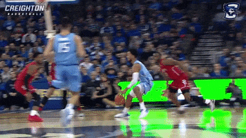 creighton bluejays three-pointer GIF by Creighton University Athletics