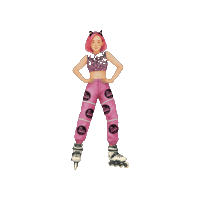Skatergirl Sticker by SpaceCitySkaters