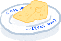 Christmas Cheese Sticker