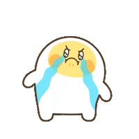 Sad Cry Sticker