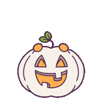 Jack O Lantern Cat Sticker by Castaways
