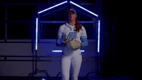 Softball Catch GIF by UNC Tar Heels