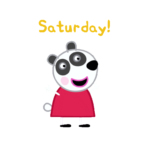 Weekend Panda Sticker by Peppa Pig