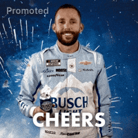 Ross Chastain Cheers GIF by Busch Beer