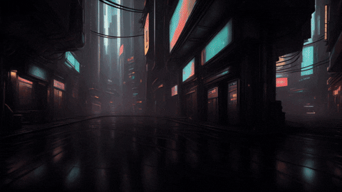 Vendacious giphyupload cyberpunk synthwave stable diffusion GIF