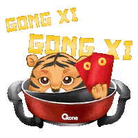 Chinese New Year Tiger Sticker by Oxoneonline