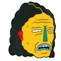 Sad Girl Ugh Sticker by ffembroidery
