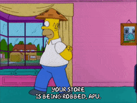 bored homer simpson GIF