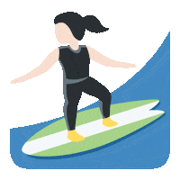 emojivid sport woman wave emoji Sticker
