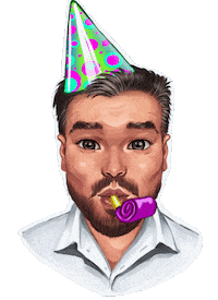 Happy Birthday Doctor Sticker by Oleg Shadskiy