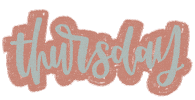 Days Of The Week Thursday Sticker by crewandco