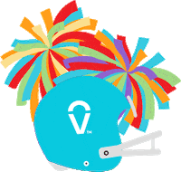 Football Pompoms Sticker by Vanilla Gift