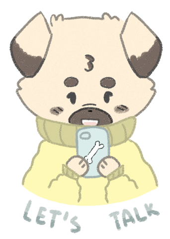 Dog Hablar Sticker
