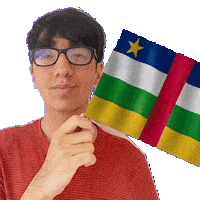 Central African Republic Pride Sticker