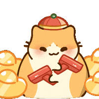 Money Mandarin Sticker by Bichi Mao