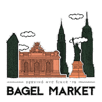 Nyc Sticker by Bagel Market