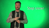 sign language step sister GIF by Sign with Robert