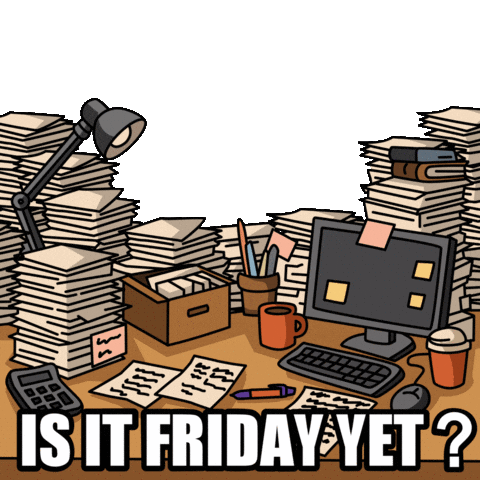 Ready For The Weekend Work Sticker by Magic Eden