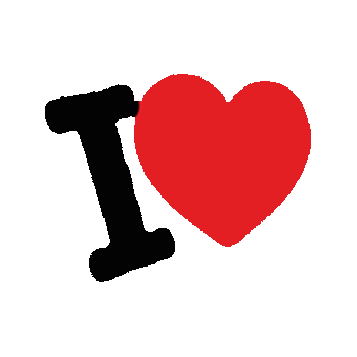 i love you heart STICKER by imoji