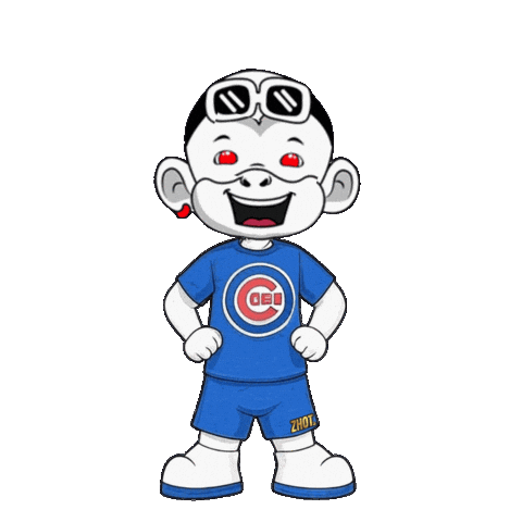 Chicago Cubs Laugh Sticker by Zhot