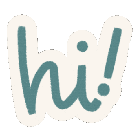 Pink Hello Sticker