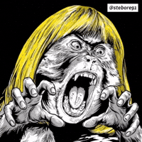 Over The Top Monkey GIF