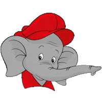 angry elephant Sticker by Kiddinx