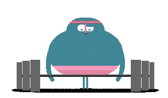 BarryMonkey strong train muscle pump Sticker