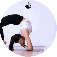 karmayoga yoga karma do good half moon Sticker