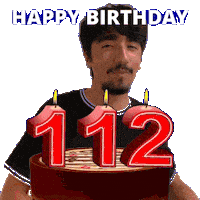 112 Birthday Sticker