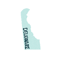 sophvivolo blue de delaware ud Sticker